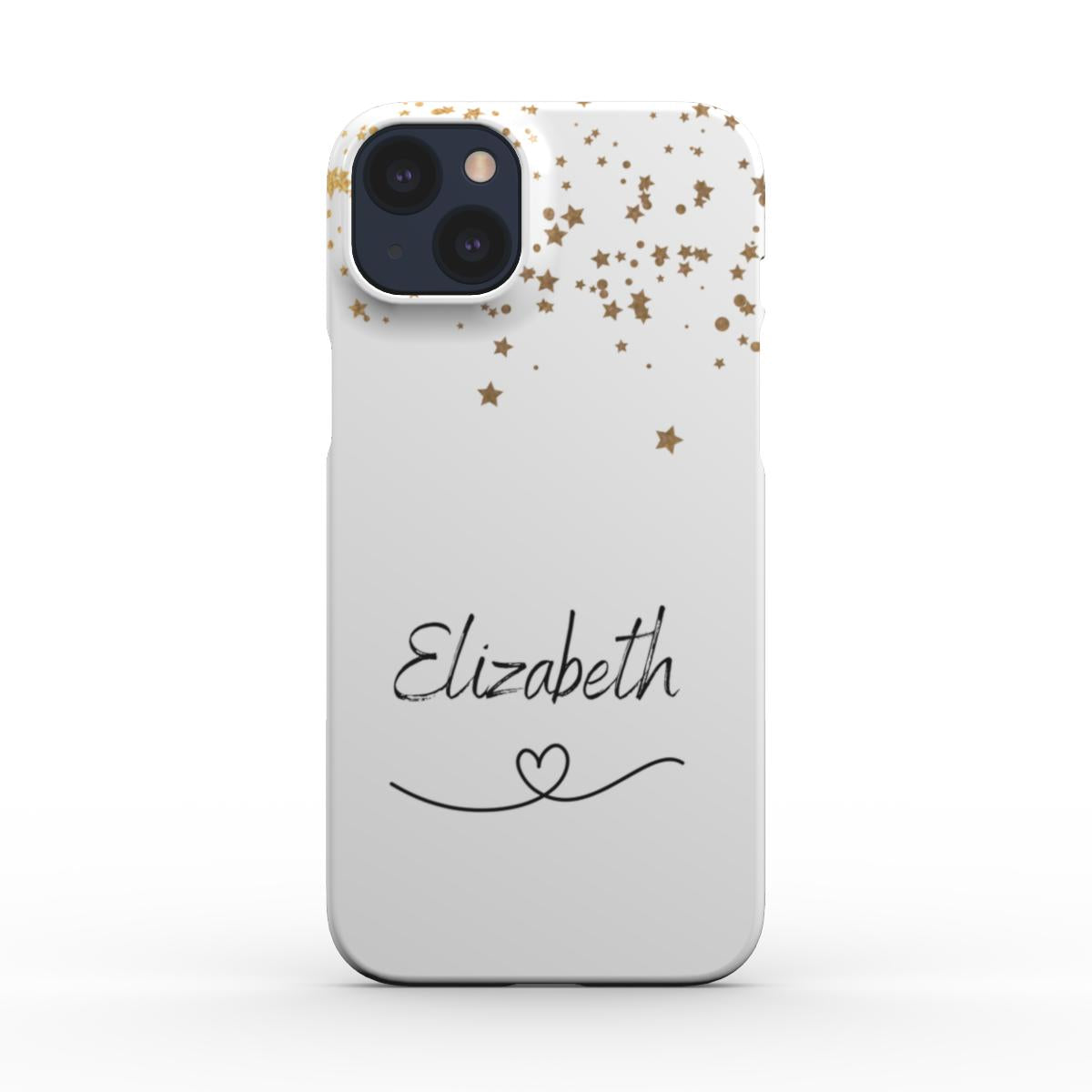 Print On Demand Snap Phone Case  Personalised White Gold