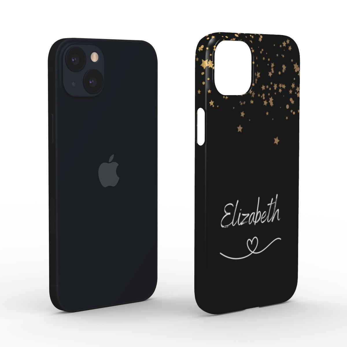 Print On Demand Snap Phone Case Personalised Black Gold