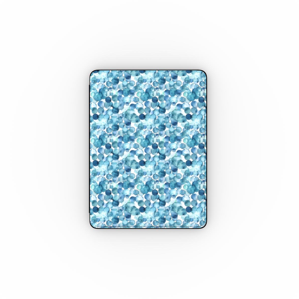 Print On Demand iPad Case Teal Bubbles