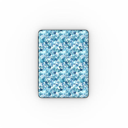 Print On Demand iPad Case Teal Bubbles