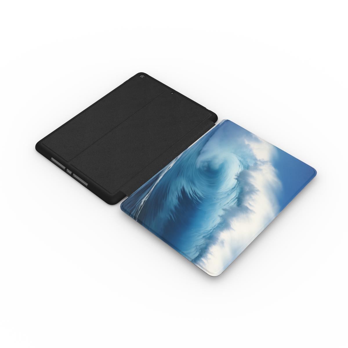 Print On Demand iPad Case Blue Crashing Waves