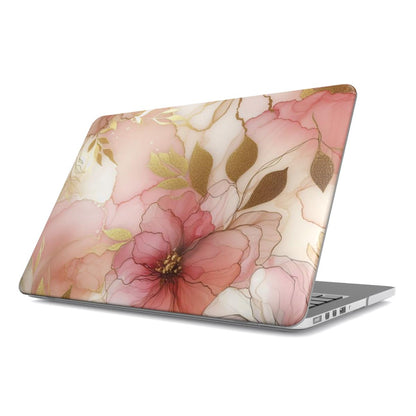 Print On Demand MacBook Case Pastel Floral Marble