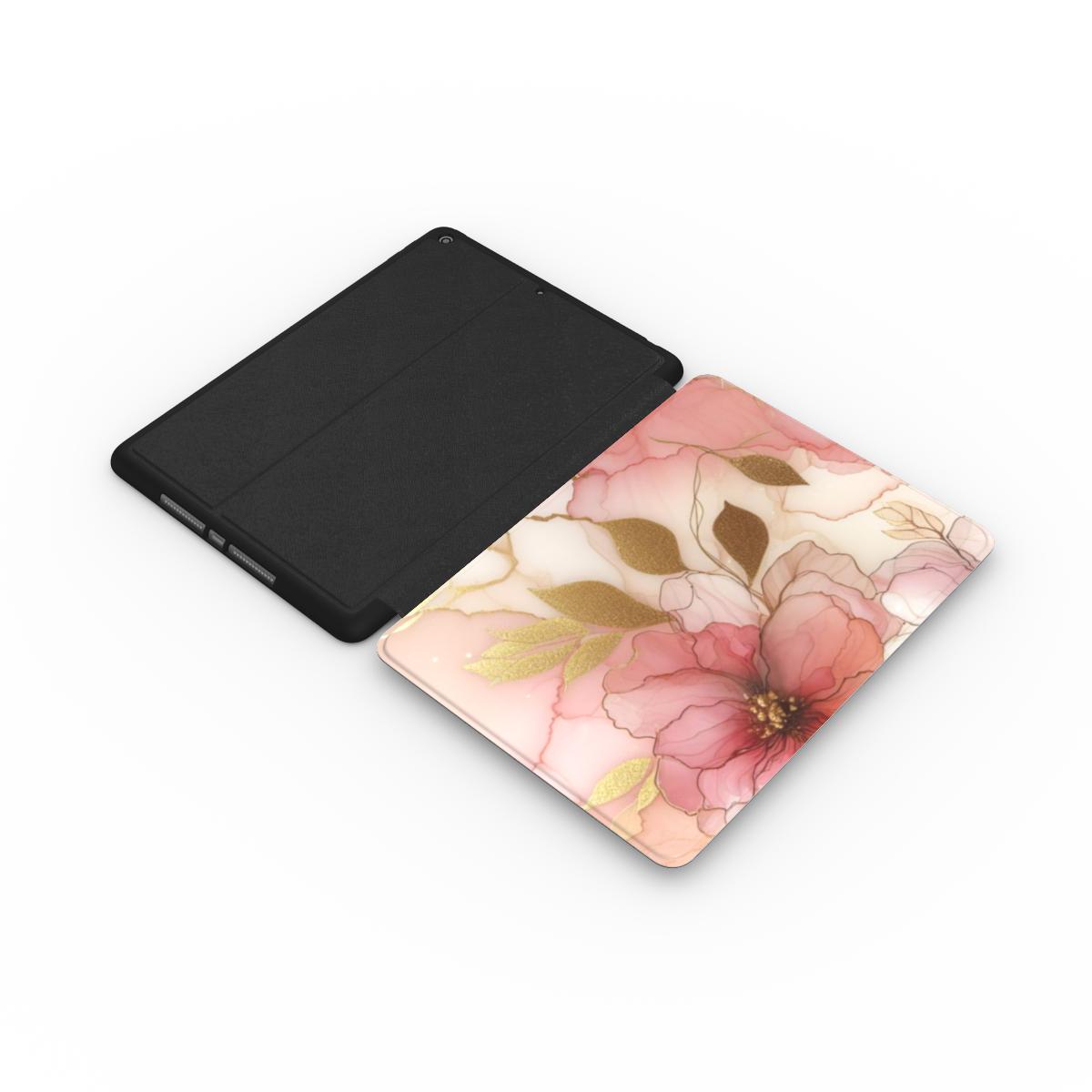 Print On Demand iPad Case Pastel Floral Marble