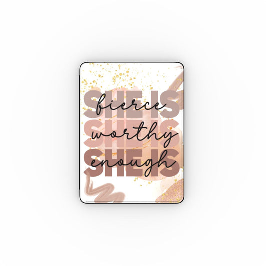 Print On Demand iPad Case She is Fierce Positive Affirmations